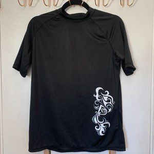 Kanu Surf Rash guard Swim Black Size Large